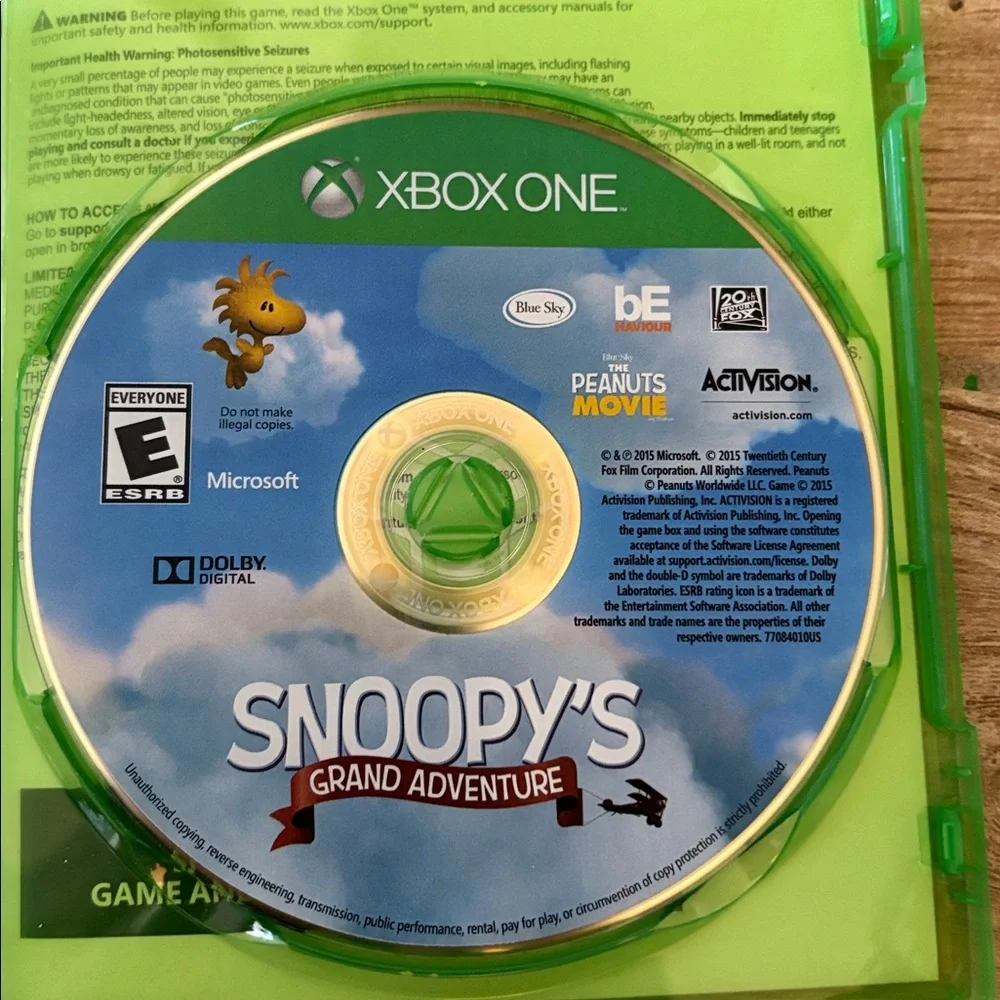 RARE! Peanuts Movie: Snoopy's‎ Grand Adventure (Microsoft Xbox One, 2015)